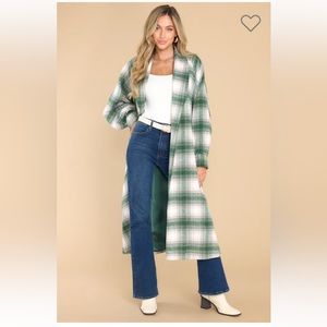 Cuddly Company Green Plaid Coat brand new  red dress boutique